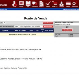 Sistema Pdv, Controle De Estoque, Frente Caixa