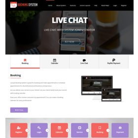 Agencia Imobiliária - Sistema de Reservas Laravel com Live Chat - Calendário de Reservas de Compromissos