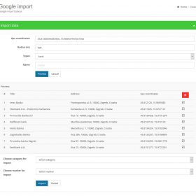 Agencia Imobiliária - Guia da cidade - Importação de locais / empresas do Google Script