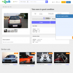 Classificados de anúncios - Totalmente carregados CMS - Quik new V 1.3
