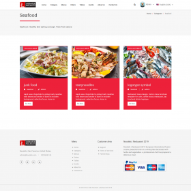 Script Restaurante - Noodels Restaurant Script com CMS