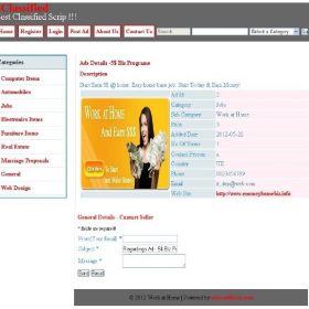 Classificados de anúncios -  PHP / MySql xClassified Script